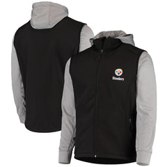 Pittsburgh Steelers Dunbrooke Alpha Full-Zip Jacket - Black/Gray - NFL