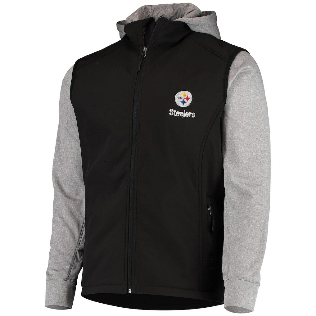 Pittsburgh Steelers Dunbrooke Alpha Full-Zip Jacket - Black/Gray - NFL