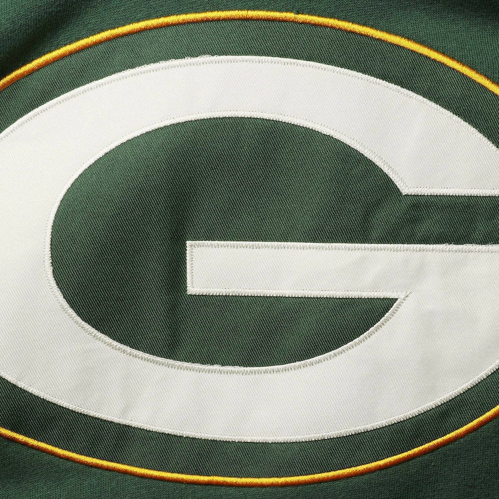 Green Bay Packers '47 Lacer V-Neck Pullover Hoodie - Green/Gold - 47 brand