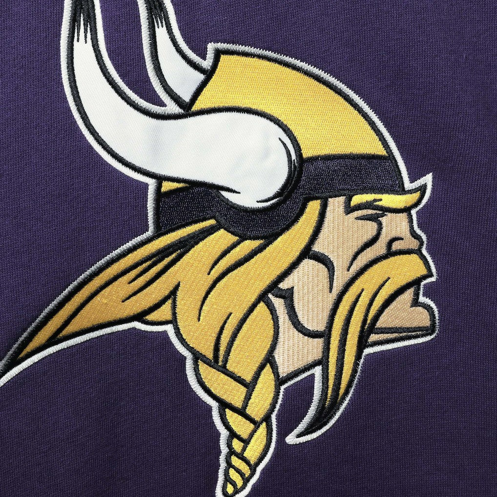 Minnesota Vikings '47 Lacer V-Neck Pullover Hoodie - Purple/Gold - 47 brand