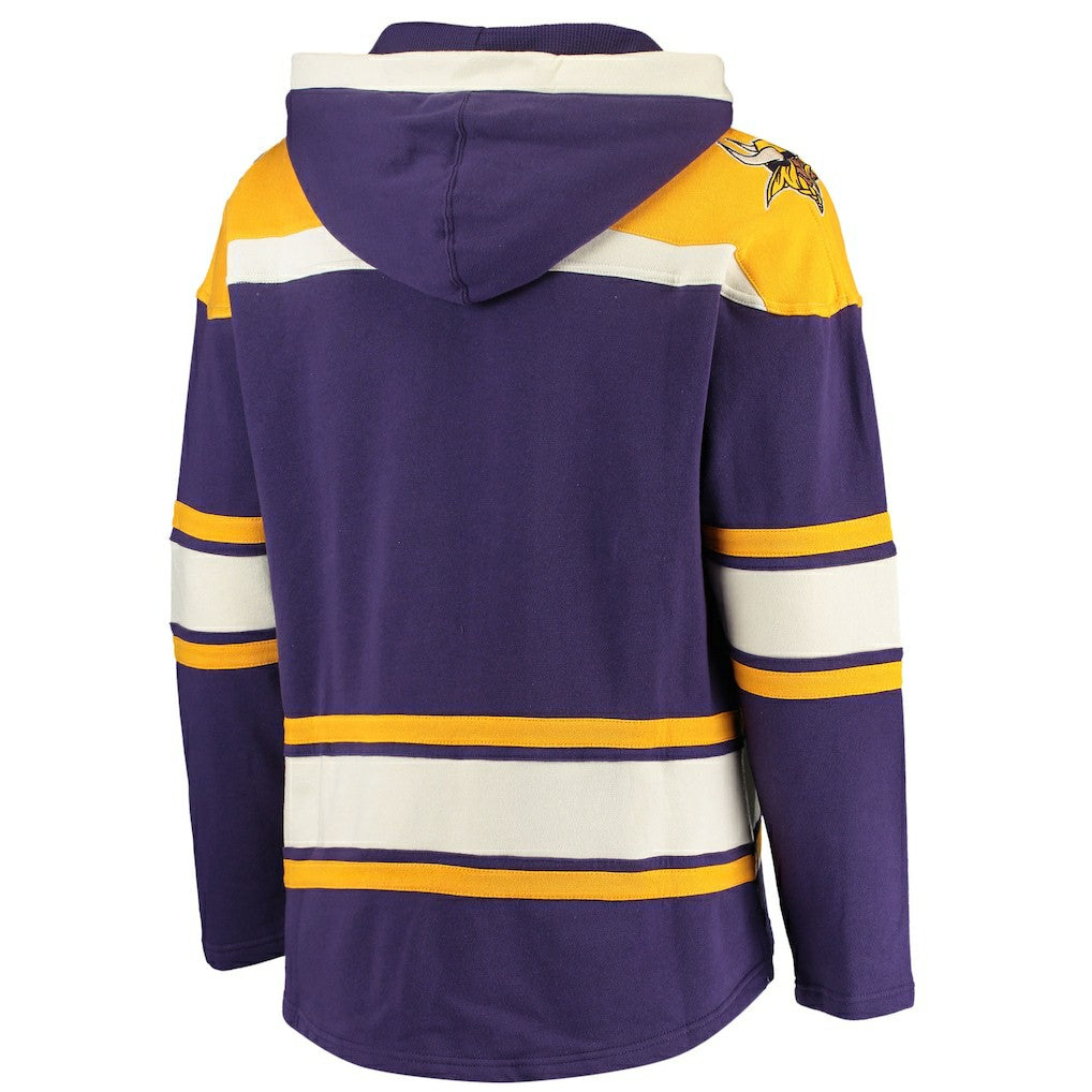Minnesota Vikings '47 Lacer V-Neck Pullover Hoodie - Purple/Gold - 47 brand
