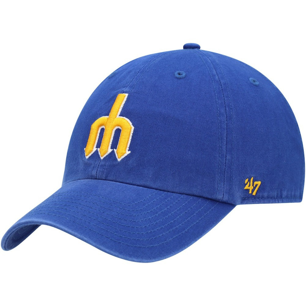 Seattle Mariners '47 1977 Logo Cooperstown Collection Clean Up Adjustable Hat Outlet