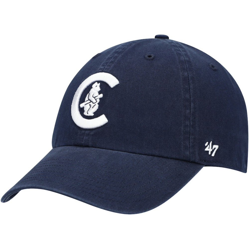 Chicago Cubs '47 C Bear Logo Cooperstown Collection Clean Up Adjustable Hat Discount