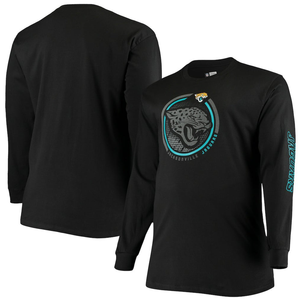 Jacksonville Jaguars Big & Tall Color Pop Long Sleeve T-Shirt - Black - Fanatics
