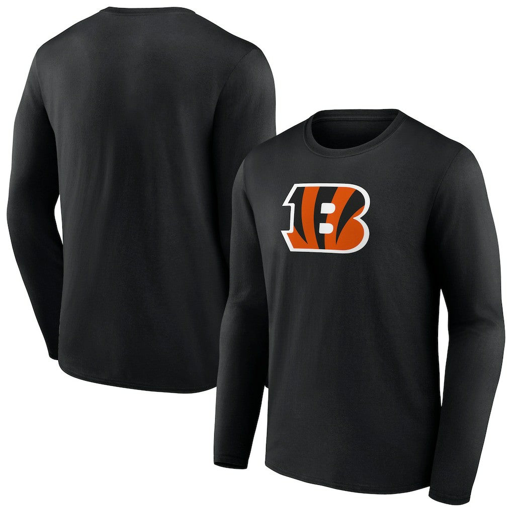 Cincinnati Bengals Primary Team Logo Long Sleeve T-Shirt - Black - NFL