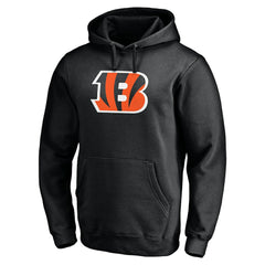 Cincinnati Bengals Primary Logo Fitted Pullover Hoodie - Black - NFL