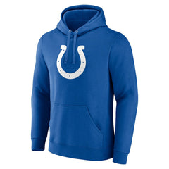 Indianapolis Colts Primary Logo Fitted Pullover Hoodie - Royal - NFL