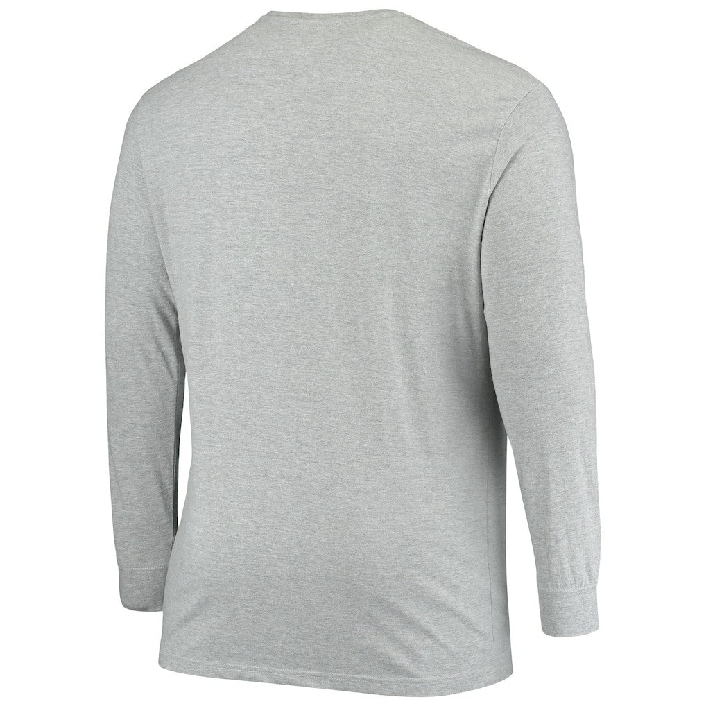 Cincinnati Bengals Big & Tall Practice Long Sleeve T-Shirt - Heathered Gray - Fanatics