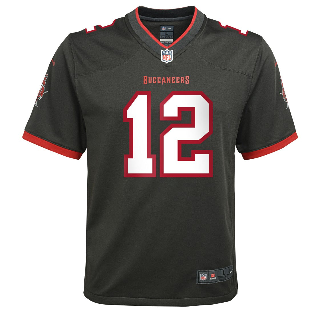Tom Brady Tampa Bay Buccaneers Youth Alternate Game Jersey - Pewter - Nike