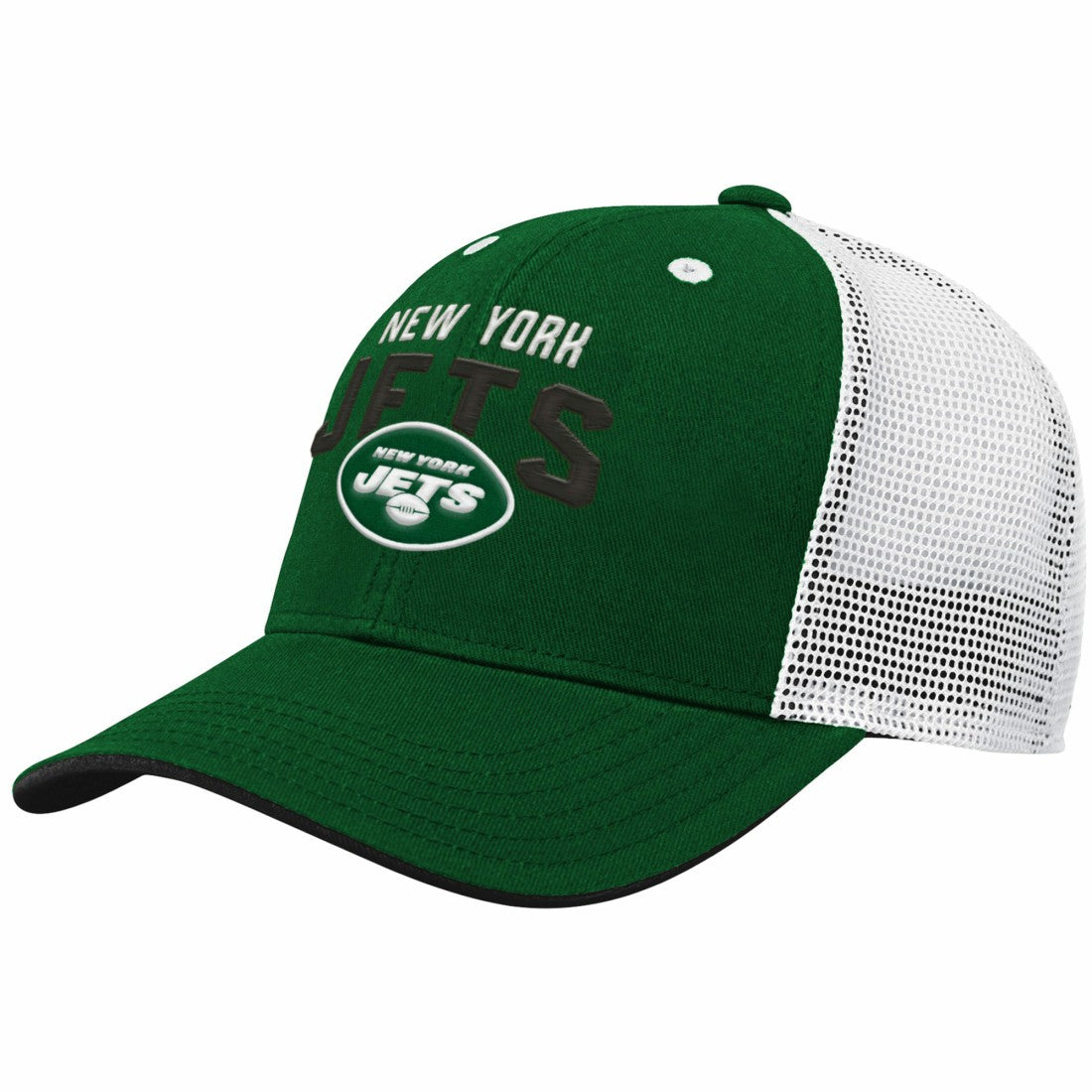 New York Jets Youth Core Lockup Adjustable Hat - Green/White - NFL