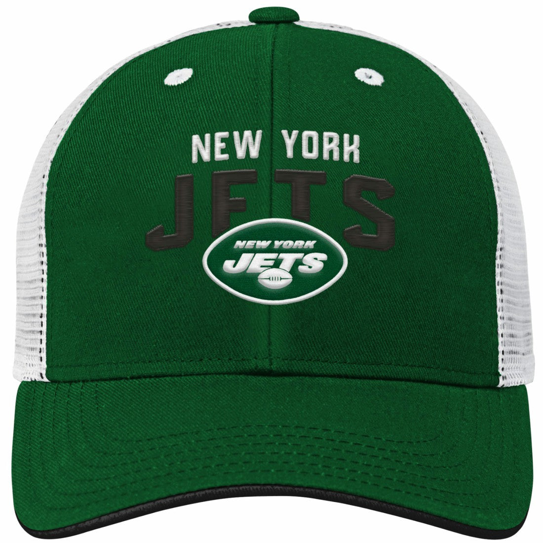 New York Jets Youth Core Lockup Adjustable Hat - Green/White - NFL