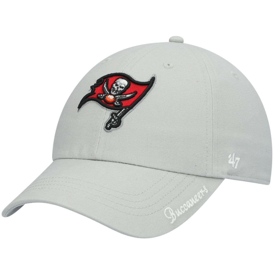Tampa Bay Buccaneers '47 Women's Miata Clean Up Primary Adjustable Hat - Pewter - 47 brand