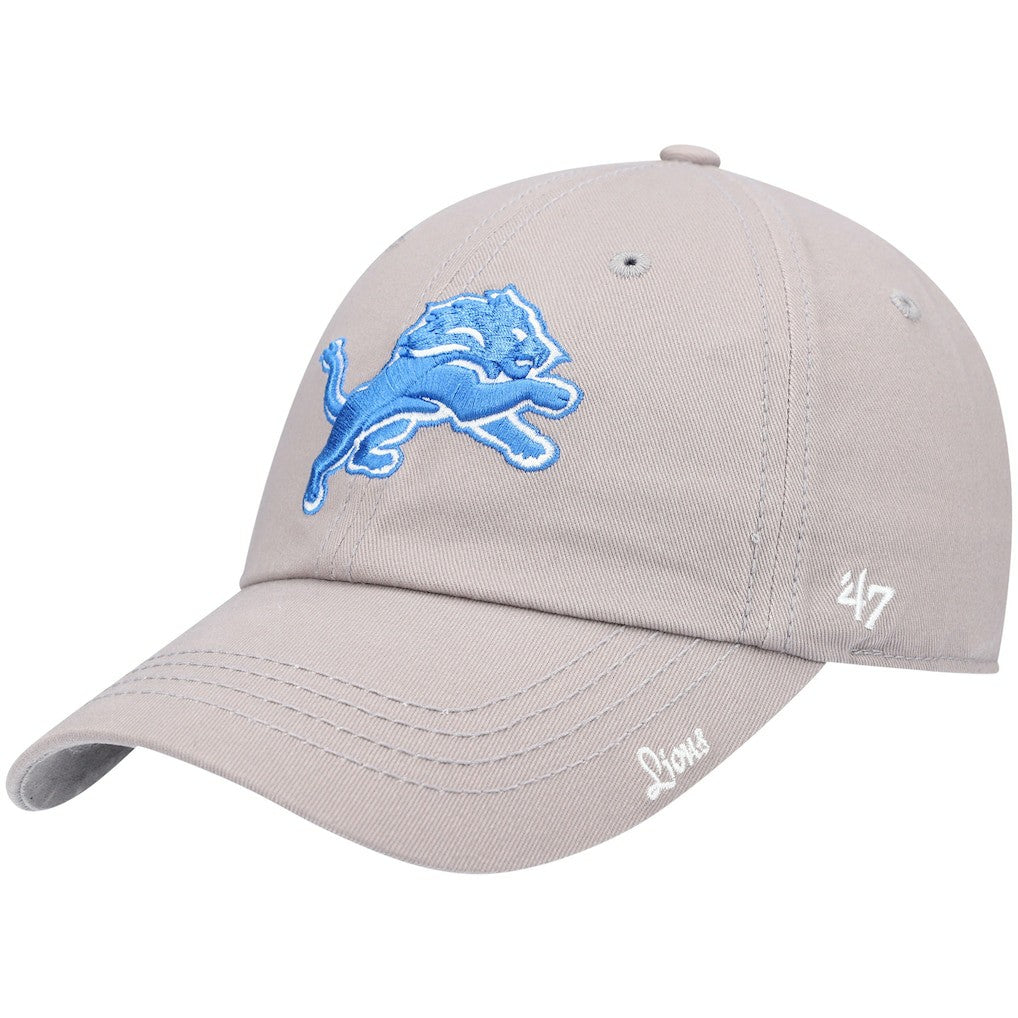 Detroit Lions '47 Women's Miata Clean Up Primary Adjustable Hat - Silver - 47 brand