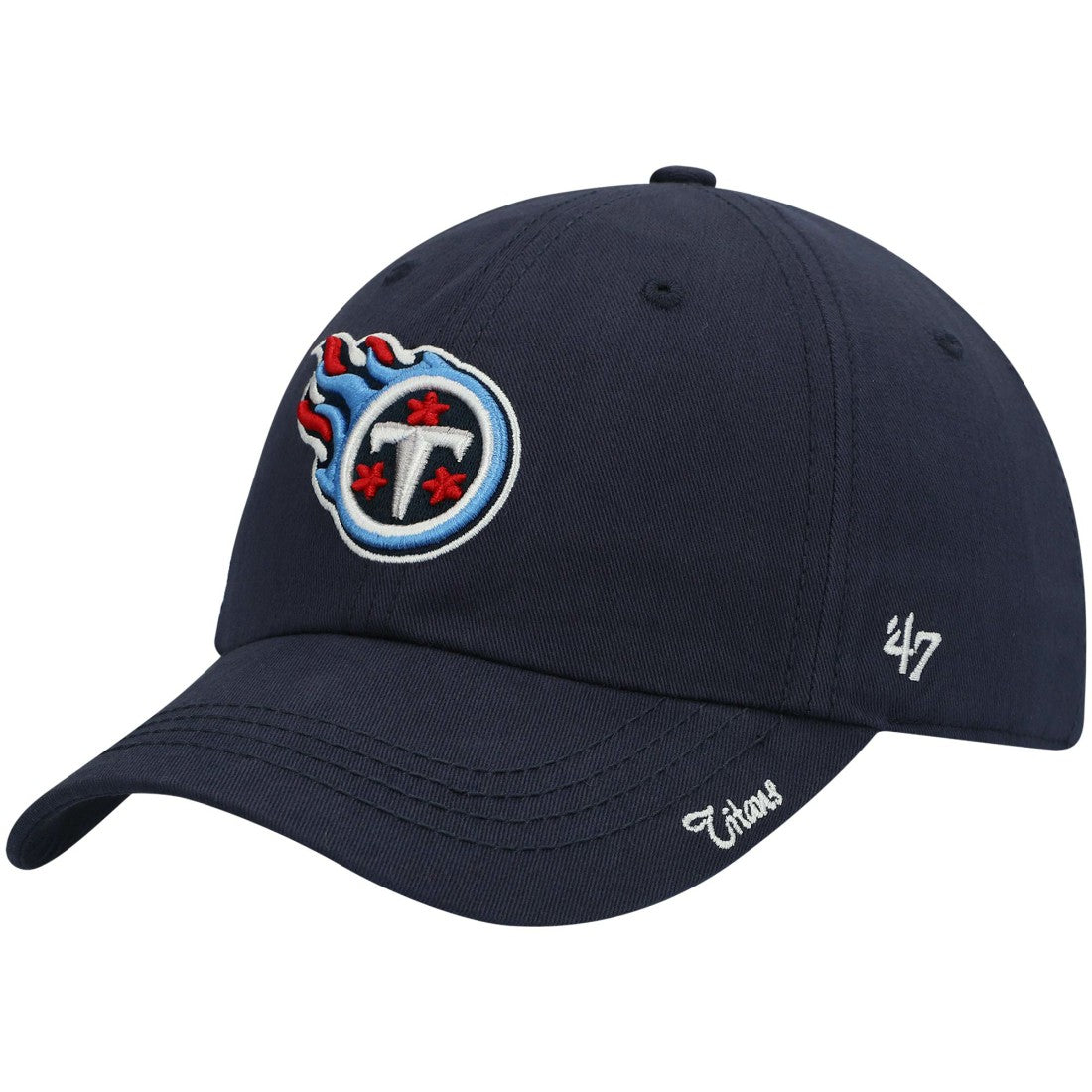 Tennessee Titans '47 Women's Miata Clean Up Primary Adjustable Hat - Navy - 47 brand