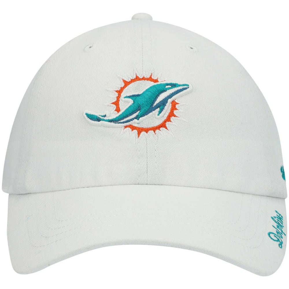 Miami Dolphins '47 Women's Miata Clean Up Logo Adjustable Hat - White - 47 brand