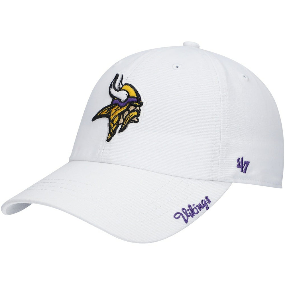 Minnesota Vikings '47 Women's Miata Clean Up Logo Adjustable Hat - White - 47 brand