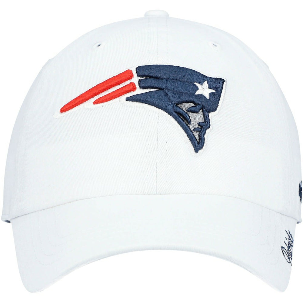 New England Patriots '47 Women's Miata Clean Up Logo Adjustable Hat - White - 47 brand
