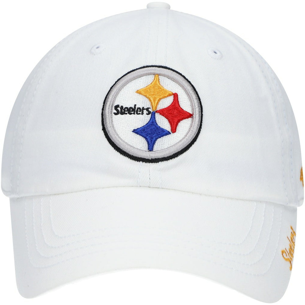 Pittsburgh Steelers '47 Women's Miata Clean Up Logo Adjustable Hat - White - 47 brand