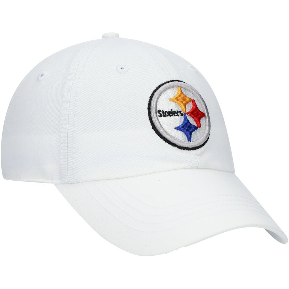 Pittsburgh Steelers '47 Women's Miata Clean Up Logo Adjustable Hat - White - 47 brand
