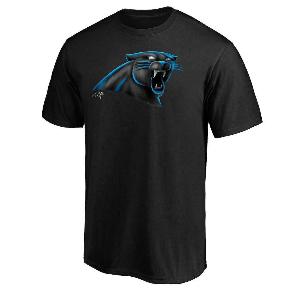 Carolina Panthers Midnight Mascot Team Logo T-Shirt - Black - NFL