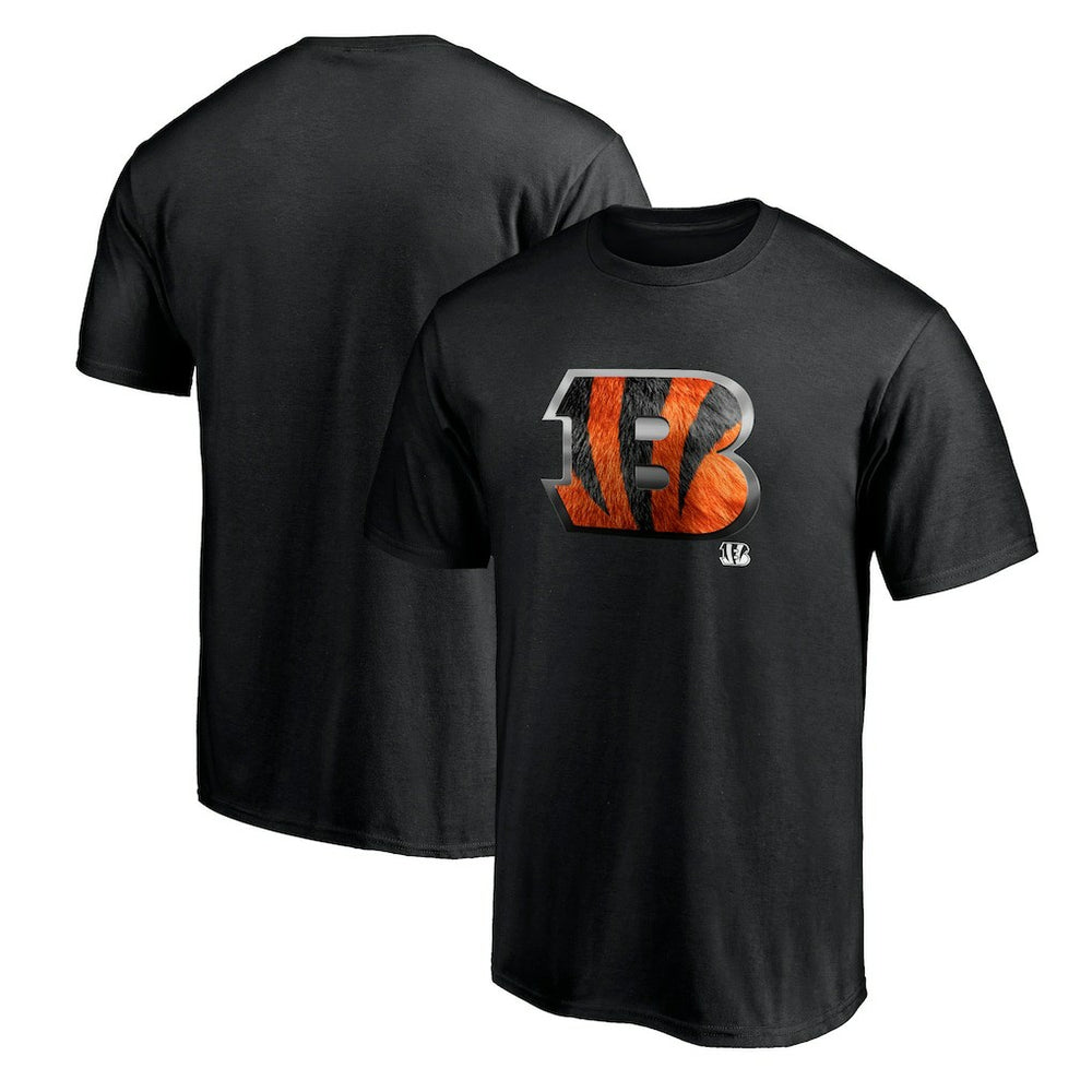 Cincinnati Bengals Midnight Mascot Team Logo T-Shirt - Black - NFL