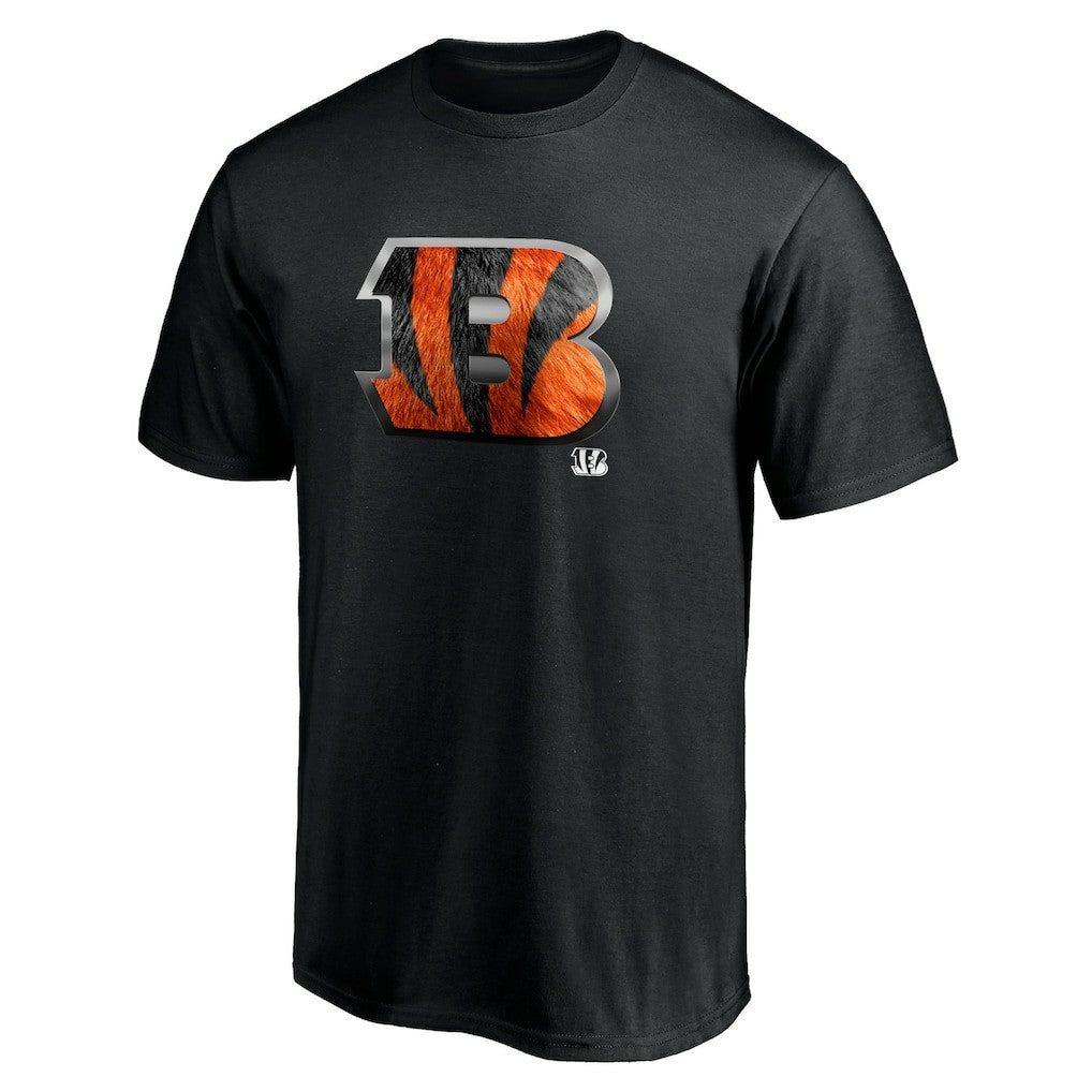 Cincinnati Bengals Midnight Mascot Team Logo T-Shirt - Black - NFL