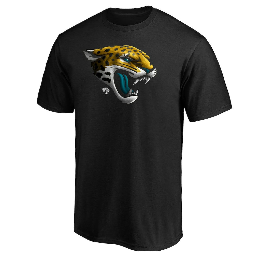 Jacksonville Jaguars Midnight Mascot Team Logo T-Shirt - Black - NFL