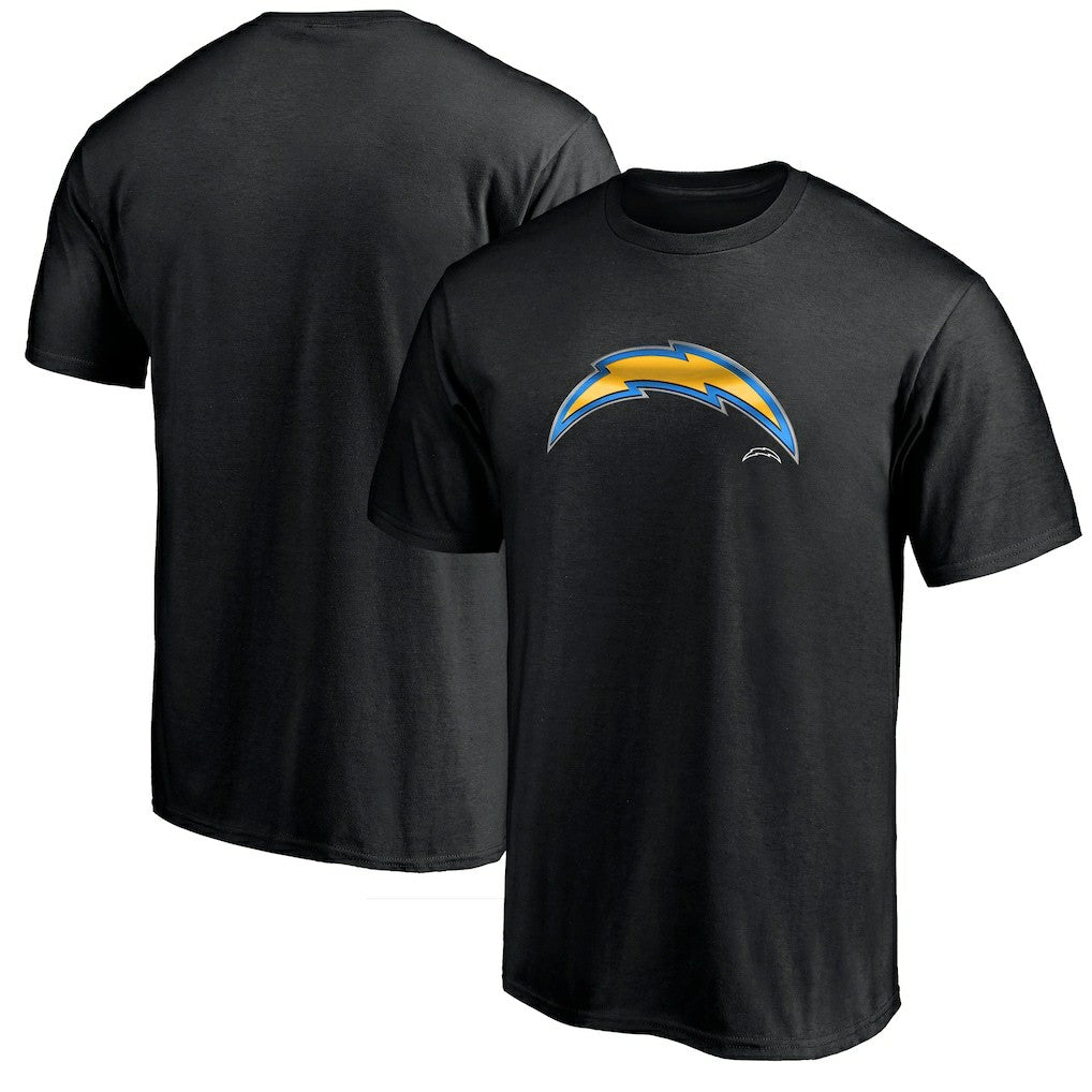 Los Angeles Chargers Midnight Mascot Team Logo T-Shirt - Black - NFL