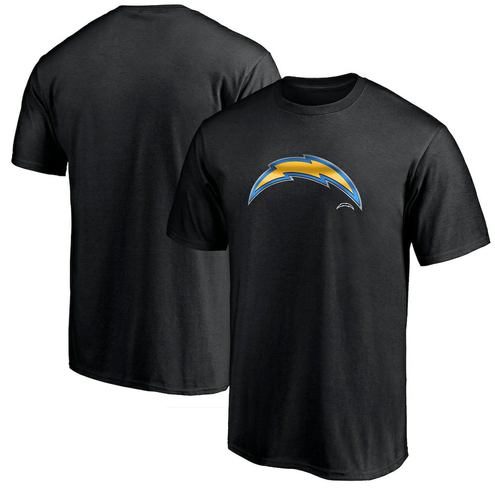 Los Angeles Chargers Midnight Mascot Team Logo T-Shirt - Black - NFL