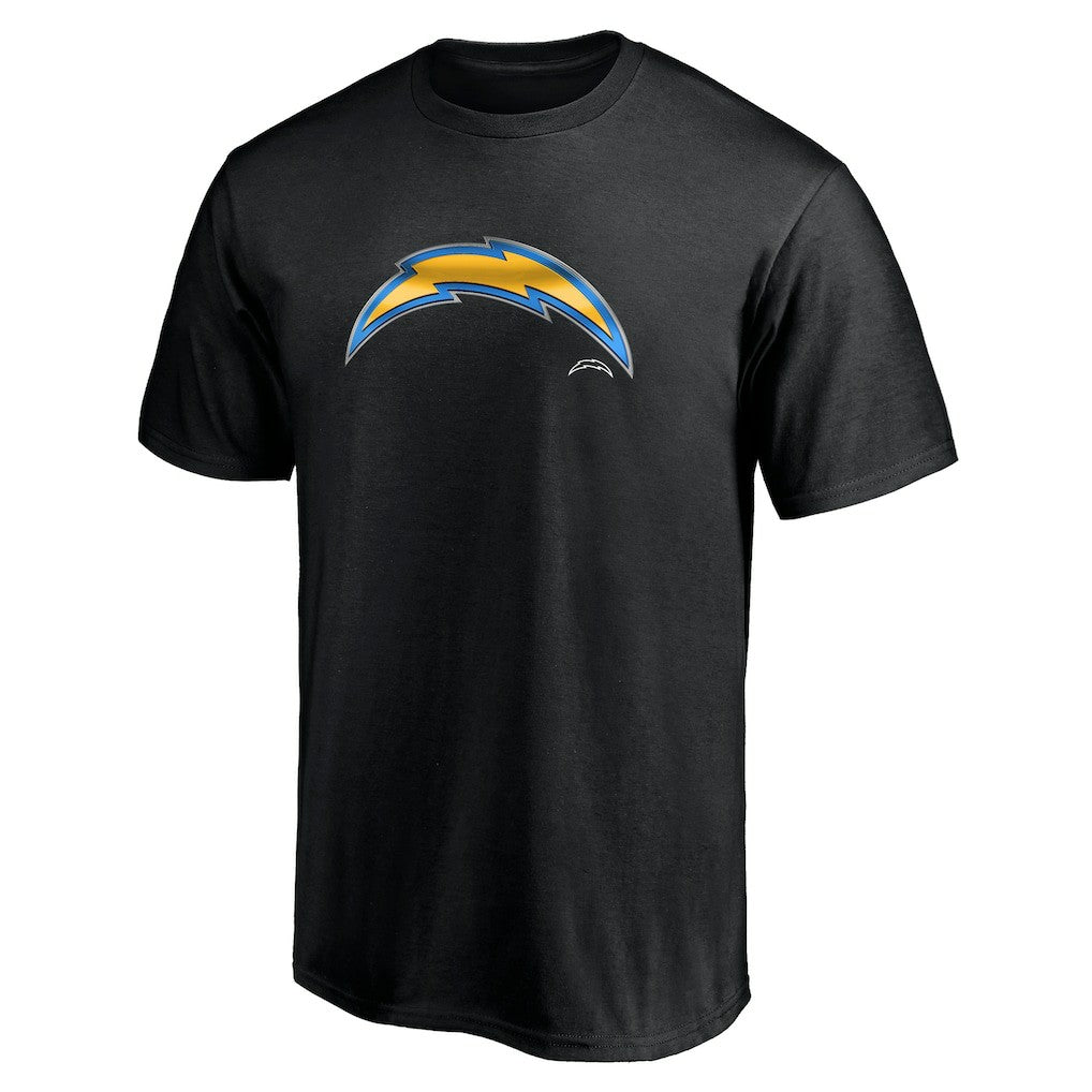 Los Angeles Chargers Midnight Mascot Team Logo T-Shirt - Black - NFL
