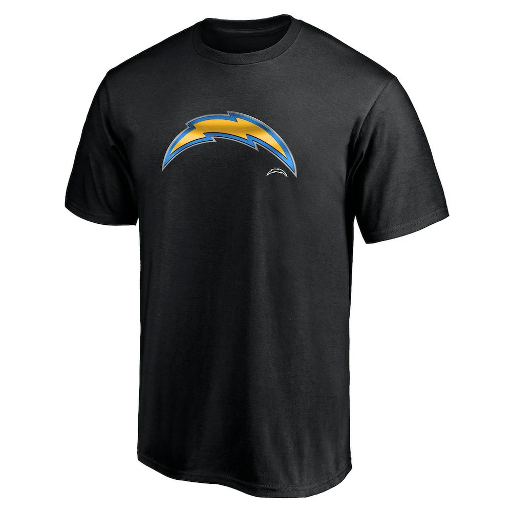 Los Angeles Chargers Midnight Mascot Team Logo T-Shirt - Black - NFL
