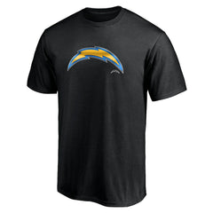 Los Angeles Chargers Midnight Mascot Team Logo T-Shirt - Black - NFL