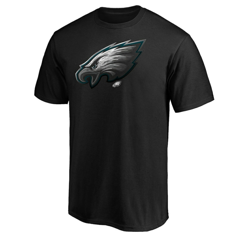 Philadelphia Eagles Midnight Mascot Team Logo T-Shirt - Black - NFL