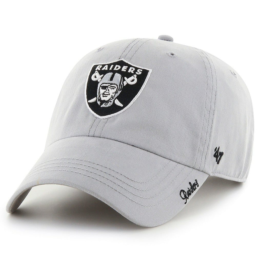 Las Vegas Raiders '47 Women's Miata Clean Up Secondary Adjustable Hat - Silver - 47 brand