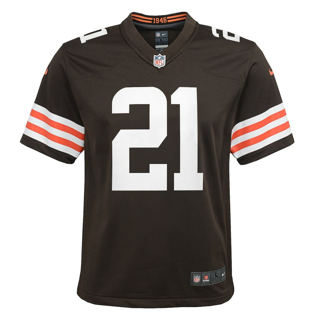 Denzel Ward Cleveland Browns Youth Game Jersey - Brown - Nike