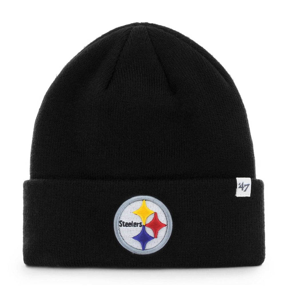 Pittsburgh Steelers '47 Primary Basic Cuffed Knit Hat - Black - 47 brand