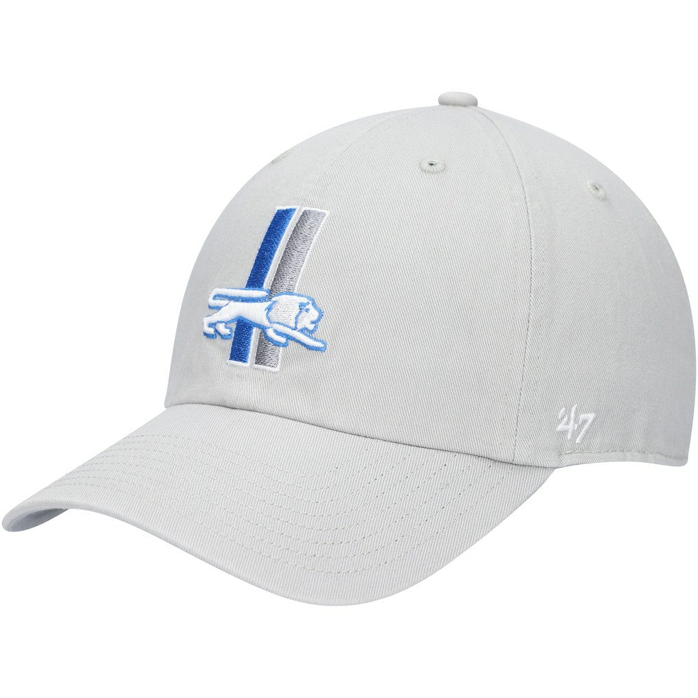 Detroit Lions '47 Clean Up Adjustable Hat - Gray - 47 brand