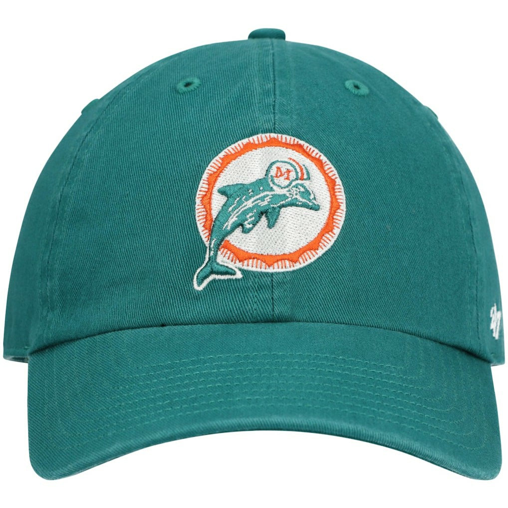 Miami Dolphins '47 Clean Up Adjustable Hat - Aqua - 47 brand