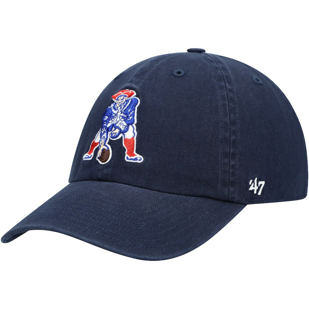 New England Patriots '47 Clean Up Adjustable Hat - Navy - 47 brand