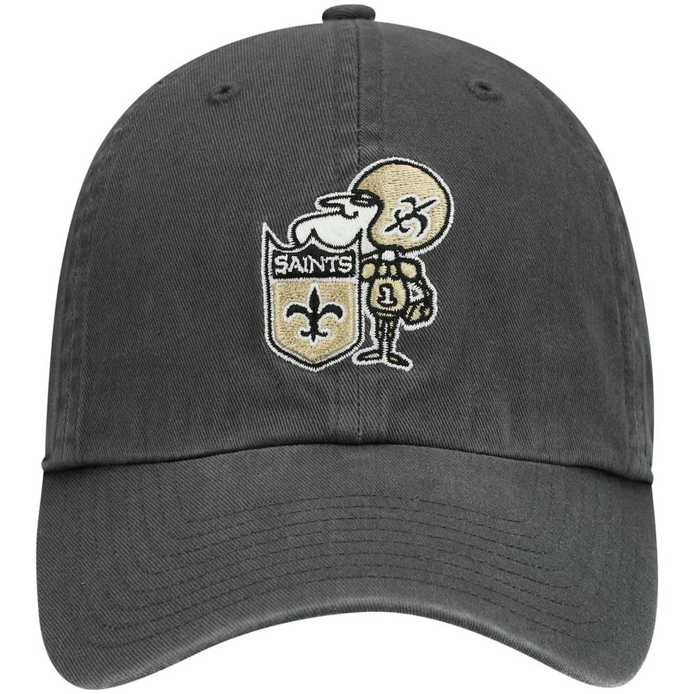 New Orleans Saints '47 Clean Up Adjustable Hat - Charcoal - 47 brand