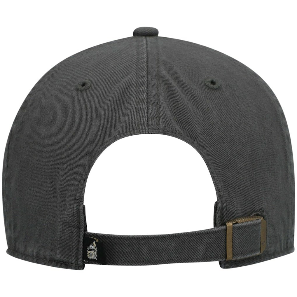 New Orleans Saints '47 Clean Up Adjustable Hat - Charcoal - 47 brand