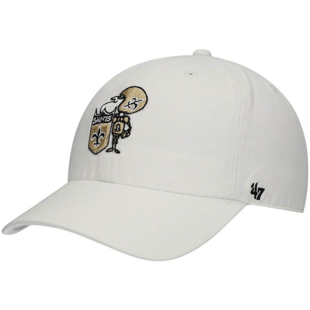 New Orleans Saints '47 Clean Up Adjustable Hat - White - 47 brand