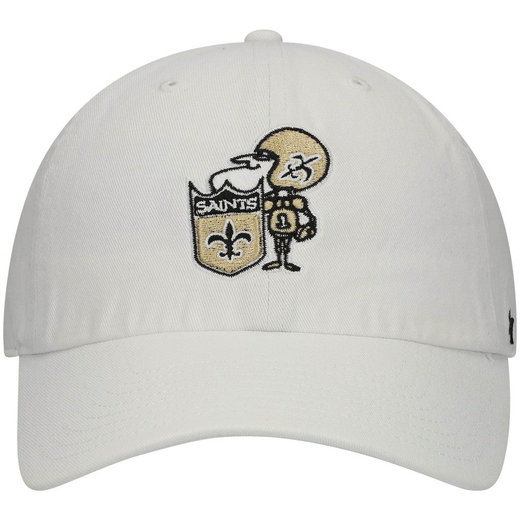 New Orleans Saints '47 Clean Up Adjustable Hat - White - 47 brand