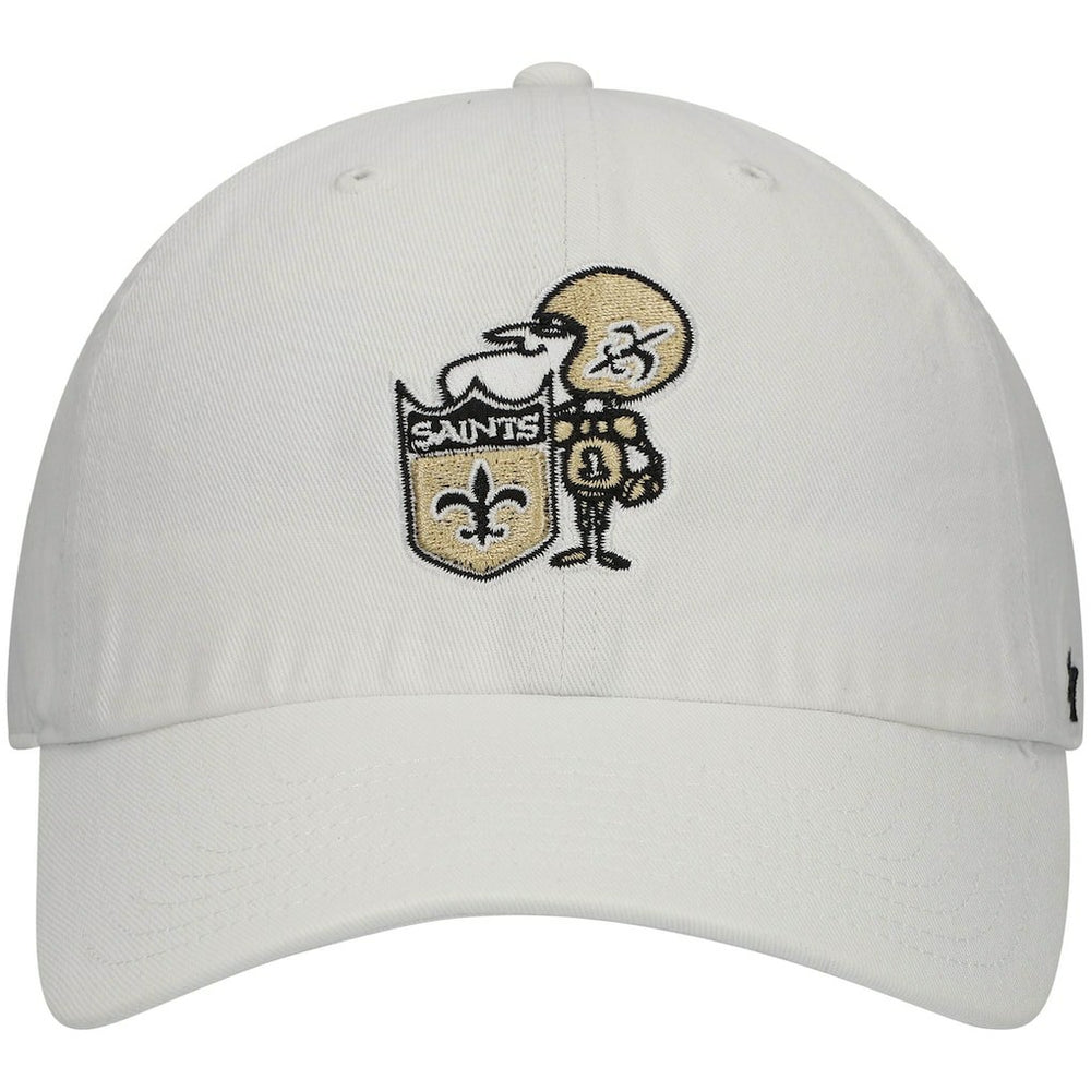 New Orleans Saints '47 Clean Up Adjustable Hat - White - 47 brand