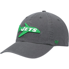 New York Jets '47 Clean Up Adjustable Hat - Charcoal - 47 brand