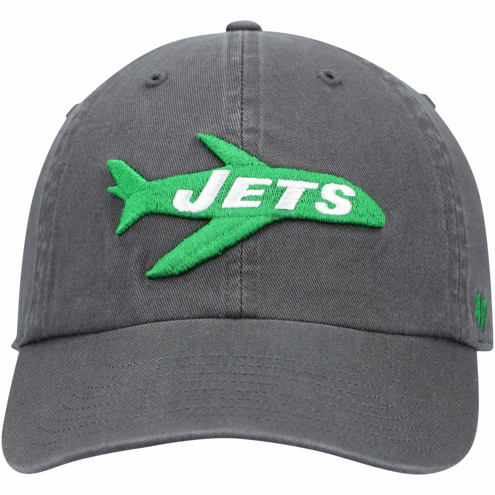 New York Jets '47 Clean Up Adjustable Hat - Charcoal - 47 brand