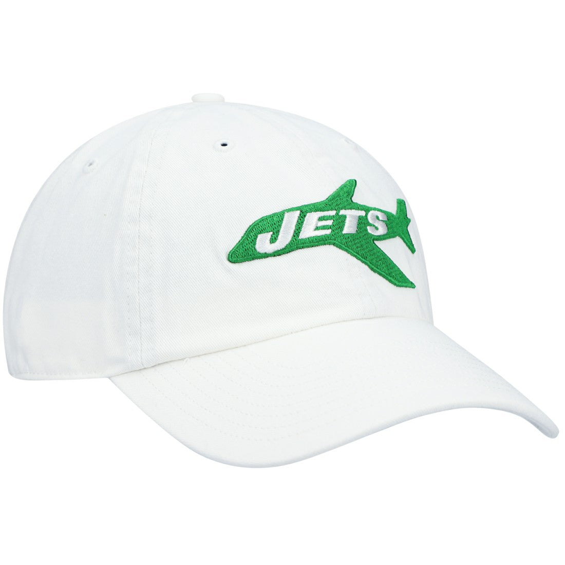 New York Jets '47 Clean Up Adjustable Hat - White - 47 brand