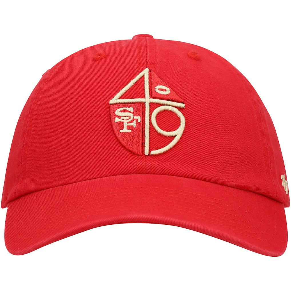 San Francisco 49ers '47 Clean Up Adjustable Hat - Scarlet - 47 brand