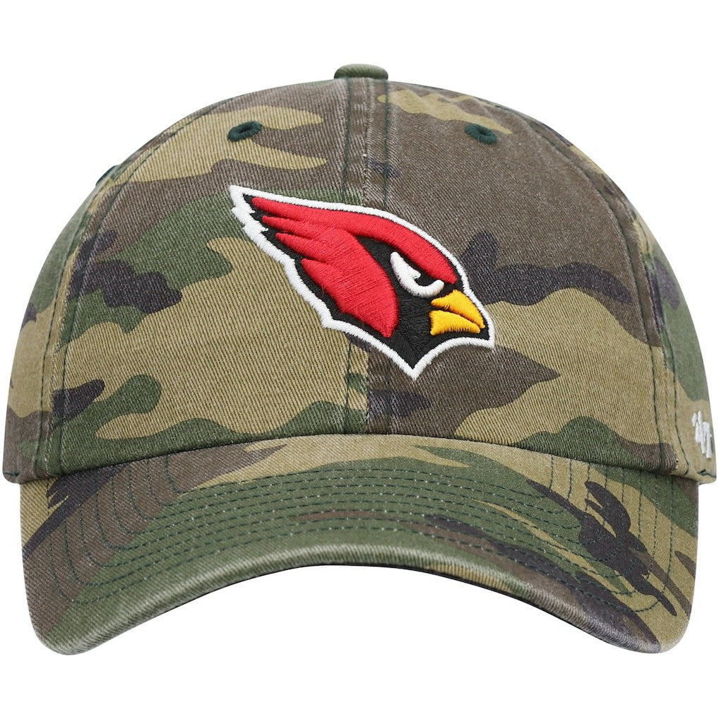 Arizona Cardinals '47 Woodland Clean Up Adjustable Hat - Camo - 47 brand