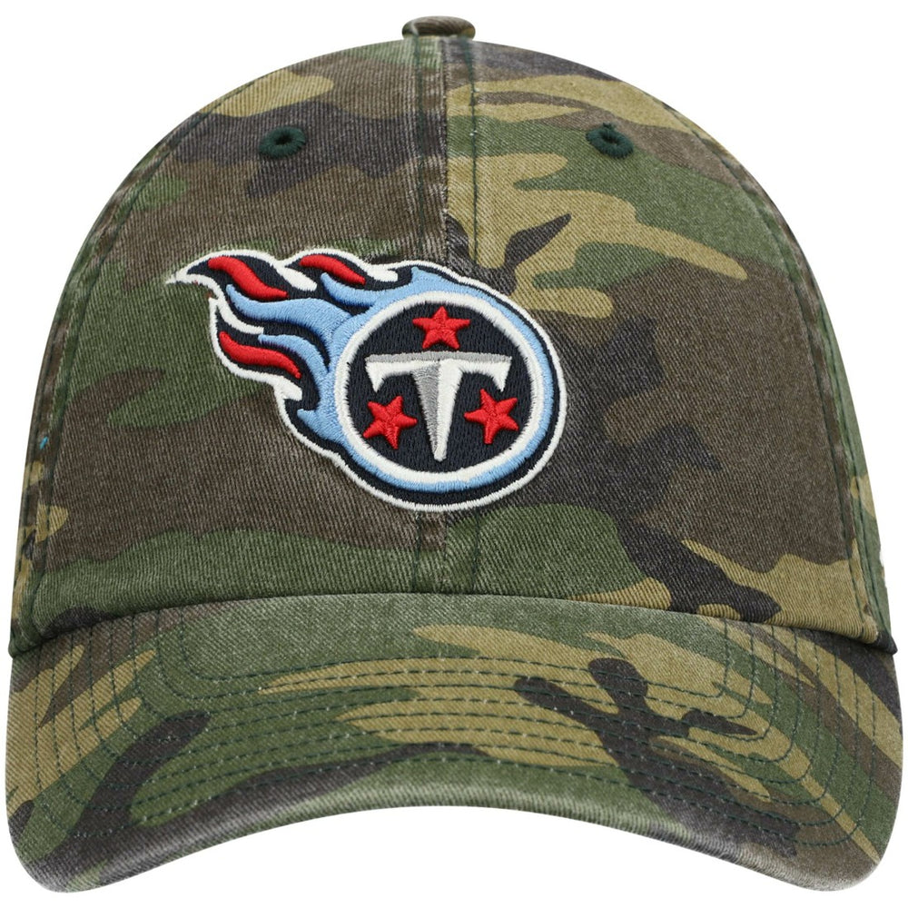 Tennessee Titans '47 Woodland Clean Up Adjustable Hat - Camo - 47 brand